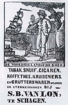 Wie op de markt van Schagen goede zaken had gedaan kon in de vorige eeuw bij Van Lon aan de Markt terecht voor allerlei genotsmiddelen.