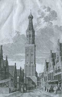 Met de bouw van de toren van de Zuiderkerk van Enkhuizen werd begonnen in 1450.