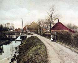 Oude Niedorp op een foto rond 1915.
