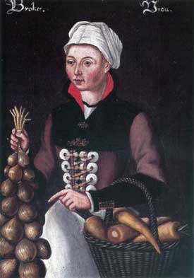 Dat er in de Langedijk omstreeks 1550 al uien en wortelen werden verbouwd, blijkt uit dit anonieme schilderij.