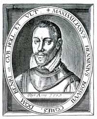 Portret van Maximiliaan de Henin, in West-Friesland beter bekend als graaf van Bossu (1542-1578).