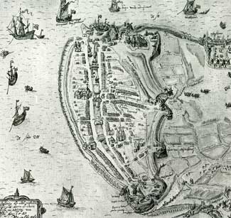 In 1588 betwistten de voormalige geuzen leider Diederik Sonoy en Maurits elkaars macht in het Noorderkwartier.