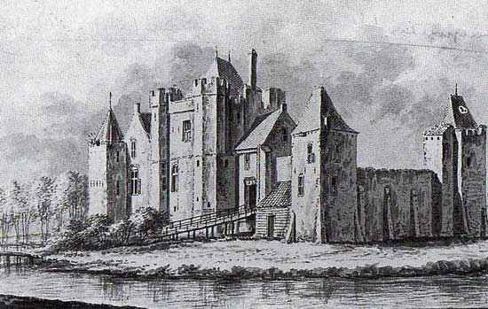 De bankier Willem Eggert - schepen van Amsterdam - liet slot Purmersteijn in 1413 bouwen.