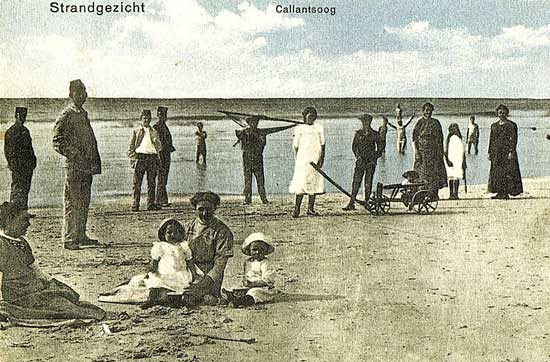 Het vroegere dorpje Callinge lag oorspronkelijk op een eiland: 't Oghe.