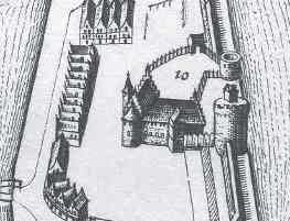 Detail van een kaart van Medemblik uit het &lsquo;Toneel der steden van de vereenighde Nederlanden...&rsquo;