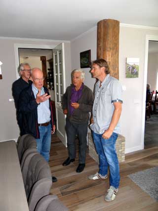 Van links naar rechts Jan Oud, Pieter van den Berge, Richard Steur en Joop van Diepen.