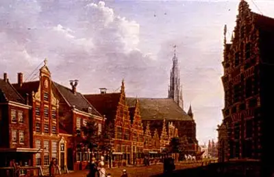 II-17. Schilderij met straatbeelden in Hoorn