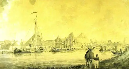 Cornelis Bok, cipier van Schagen, schilderde aan het begin van de 19de eeuw zijn woonplaats en de dorpen in de omgeving.