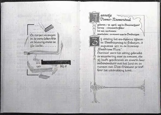 Alle leden van verdienste van het Westfries Genootschap krijgen een eigen pagina in de zogenaamde Gulden Boeken.