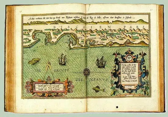 De Enkhuizer cartograaf Lucas Jansz Waghenaer publiceerde 1584 het eerste deel van de Spieghel der Zeevaert.