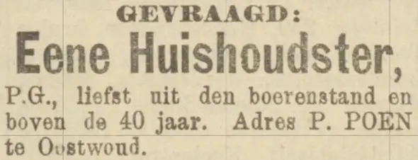 Poen advertentie