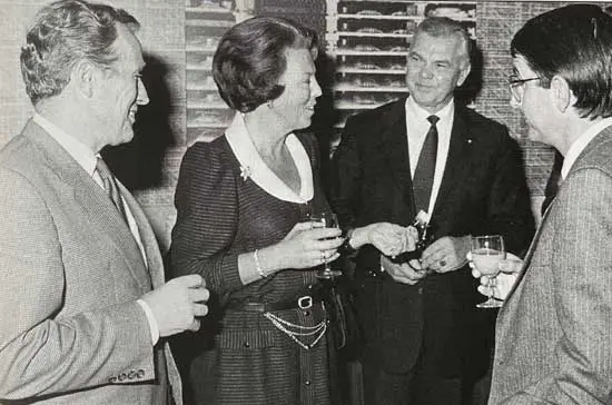 Ontvangst bij de SER in 1984.