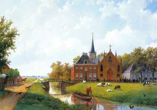 De katholieke inwoners van De Weere kerkten tot 1817 in Lambertschaag, evenals die uit Abbekerk en Twisk.