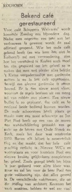 Kolhorn Cafe Schippers Welvaren 7
