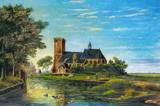 De toren van de Nederlandse Hervormde kerk te Oudkarspel had misschien net zo beroemd kunnen worden als de toren van Pisa.