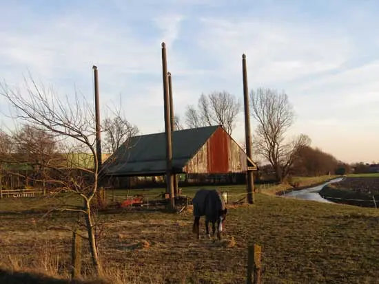 Hooivijzel op een schilderachtige plek.