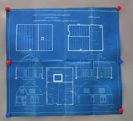 Plan van een woonhuis met bakkerij, november 1925.