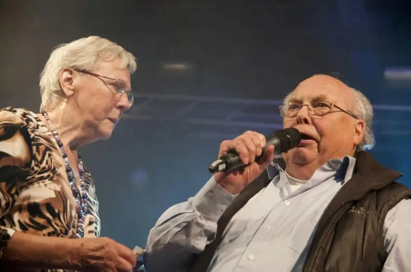Midwoud 9 Peter en Wil tijdens Snertpop 2012