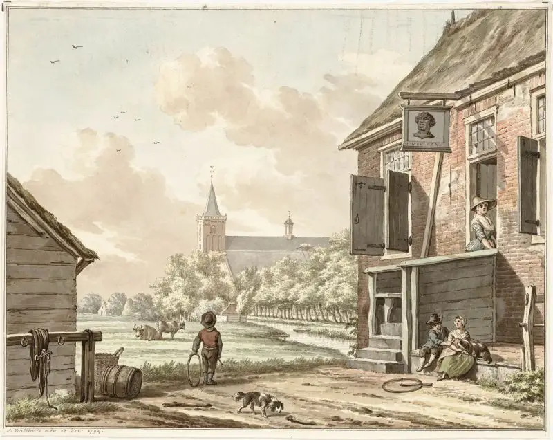 Warmenhuizen foto 2 Het dorp Warmenhuizen 1794