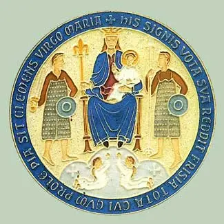 Het Totius-Frisiae-zegel dat in de 14de eeuw werd gebruik door het verbond der Friese Zeelanden.