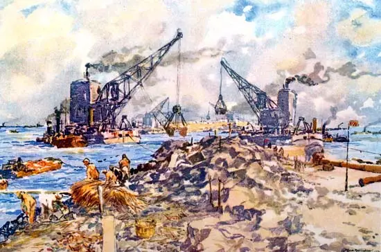 De Zuiderzeewerken verheugden zich nationaal en internationaal in een grote belangstelling.