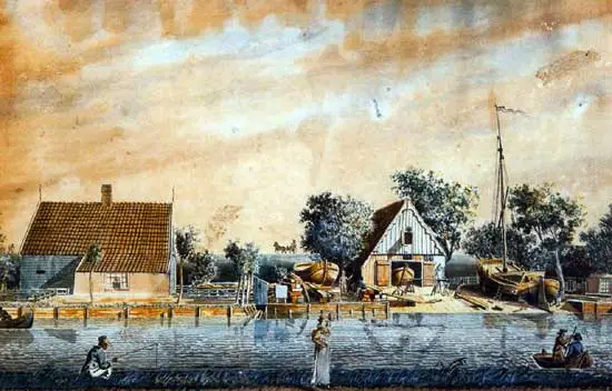 In 1788 brak in een bakkerij te Kolhorn brand uit.