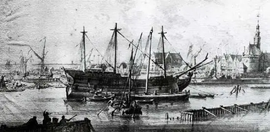 Vanuit Hoorn vertrokken in de 17de en 18de eeuw jaarlijks 2 tot 4 schepen naar de Oost.