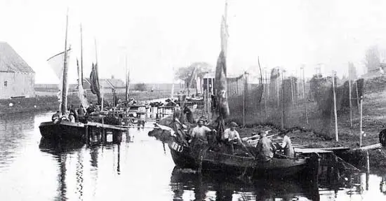 Foto van het kanaal bij Kolhorn.