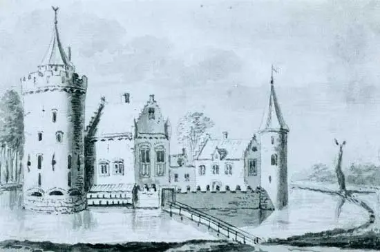 Aan het eind van de 13de eeuw stond in West-Friesland een aantal dwangburchten.