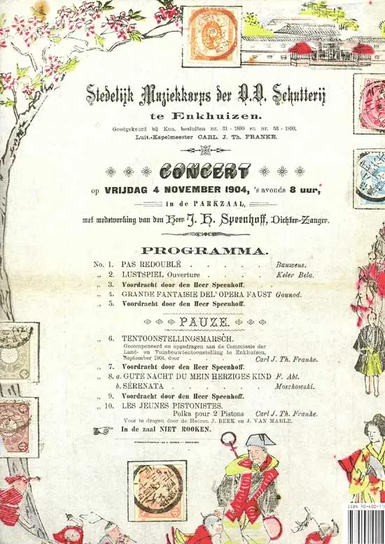 De beroemde Koos Speenhoff was op 4 november 1904 de gast van het Stedelijk Muziekkorps.
