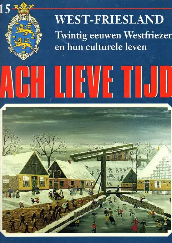 De na&iuml;eve kunstenares Jannie Kuiper uit Nieuwe Niedorp schilderde dit winterse tafereel bij het Verlaat.