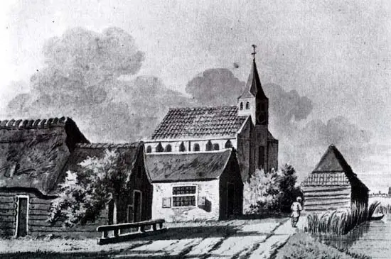 Oudendijk is een langgerekt dijkdorp, ontstaan in de 12e eeuw.
