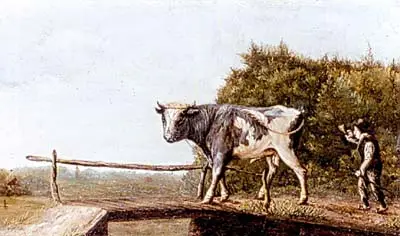 II-15. Schilderij 'De Bulloper' - D. Weeshoff, 1885