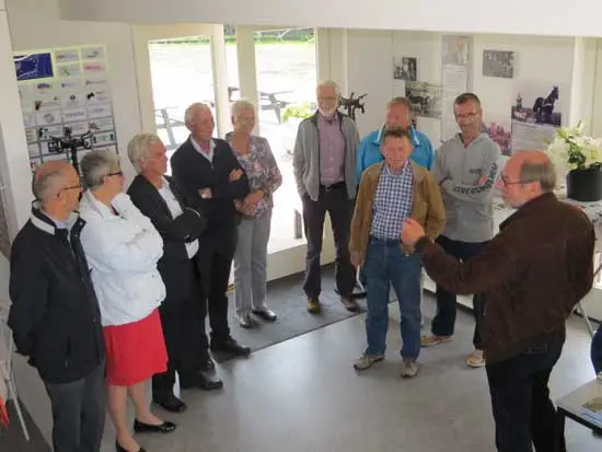 Uitleg in het museum door Aart de Wit.