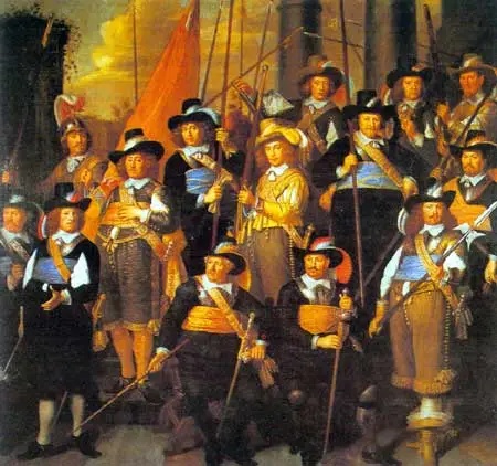 In de 17de en 18de eeuw bewaakte de schutterij de openbare orde in de steden.