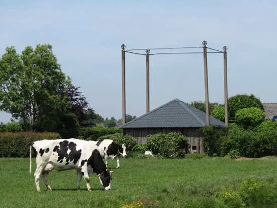 Deze omtimmerde vijzel aan de Grootweg is een blikvanger.