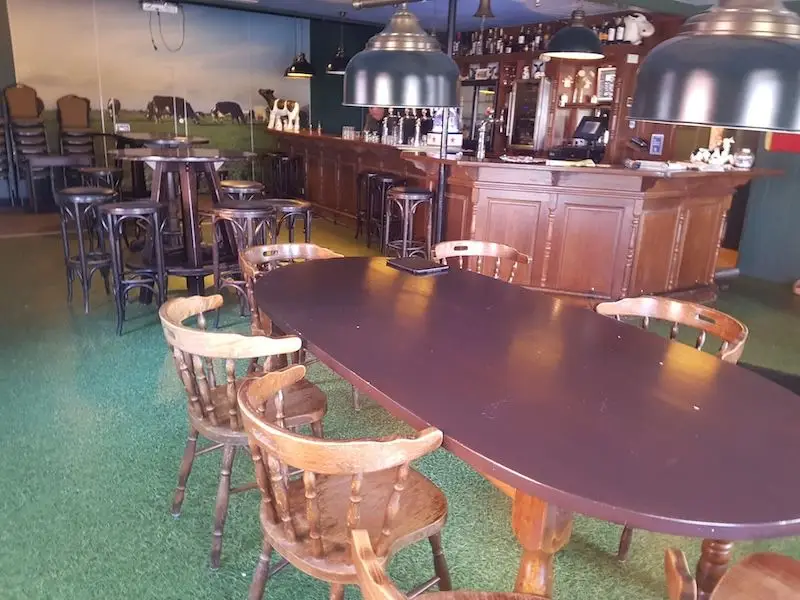 Het interieur in maart 2024.