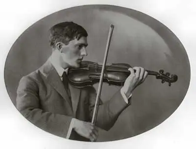 Jos Overtoom als jonge violist.